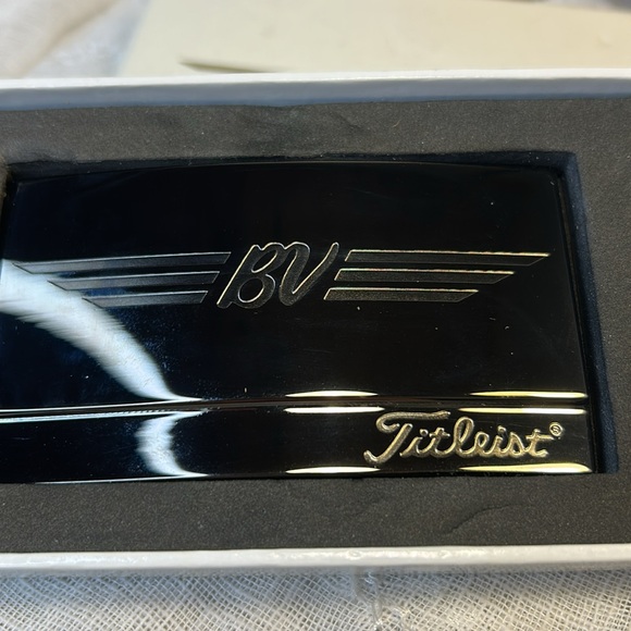 New in Box Titleist Bob Vokey belt buckle dark stainless steel